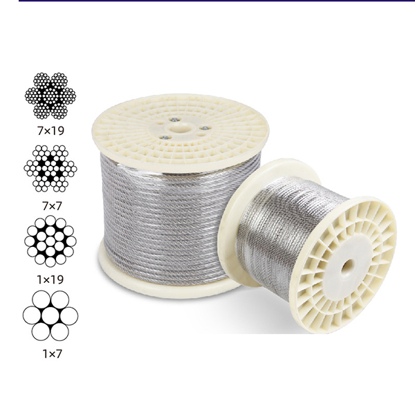 Stainless steel wire rope 7×7 for guardrail fishing line